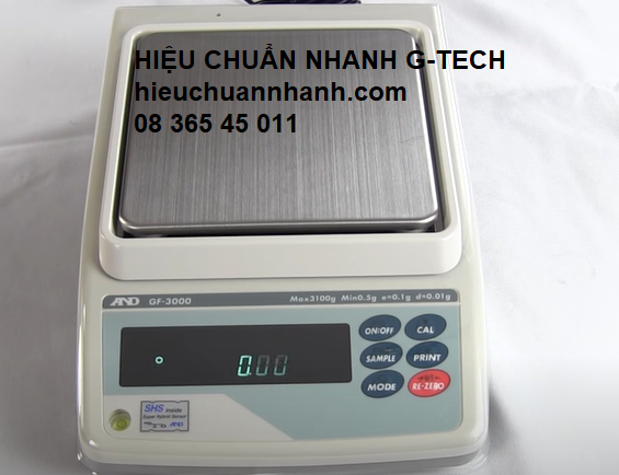 Hiệu chuẩn cân điện tử/ kỹ thuật/ phân tích/ Electronic Balance AND GF-3000- Hiệu chuẩn nhanh