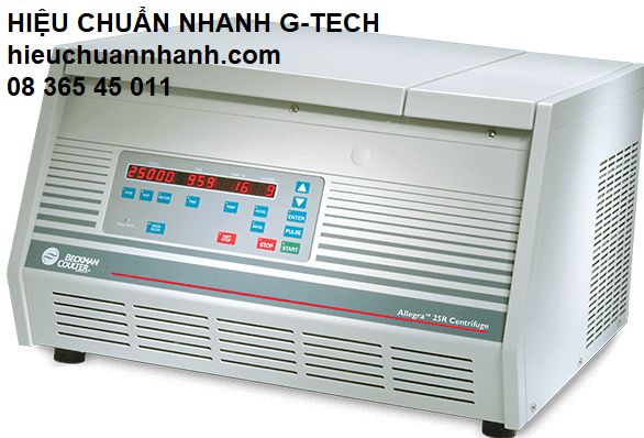 Hiệu chuẩn máy ly tâm/ Centrifuge BECKMAN ALLEGRA25R- Hiệu chuẩn nhanh