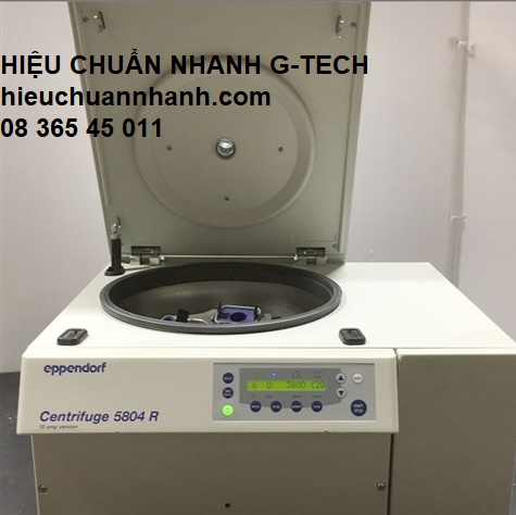 Hiệu chuẩn máy ly tâm/ Centrifuge EPPENDORF 5804R- Hiệu chuẩn nhanh