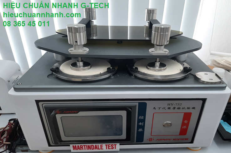 Hiệu chuẩn máy thử nghiệm độ mài mòn của materials/ Martindale- Hiệu chuẩn G-tech