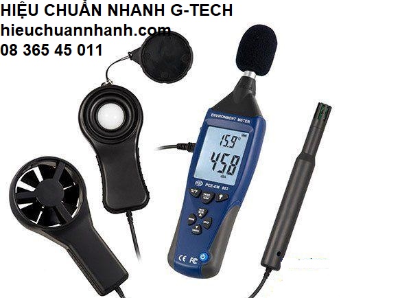 Hiệu chuẩn thiết bị đo tốc độ gió, nhiệt độ, lưu lượng, môi trường Hãng PCE- Hiệu chuẩn G-TECH