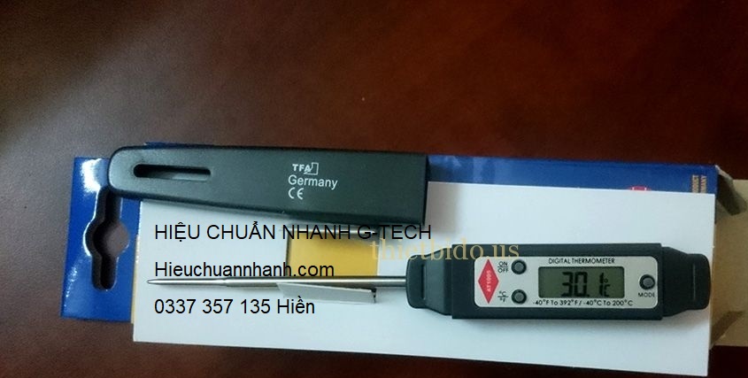 Hiệu chuẩn Nhiệt kế điện tử TFA/ Digital Thermometer- DV hiệu chuẩn nhanh