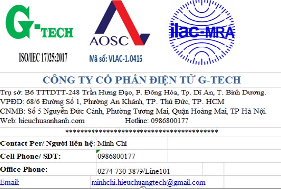 Dịch vụ tư vấn- đào tạo hiệu chuẩn nội bộ theo ISO 17025.