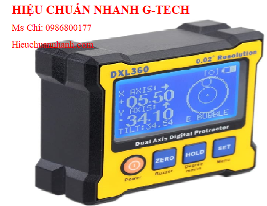 Hiệu chuẩn máy đo góc điện tử đế từ Roeckle DXL360 V3.0 (360°/± 40°, 0.02°).Hiệu chuẩn nhanh G-tech
