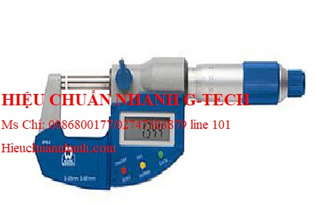 Hiệu chuẩn panme đo ngoài điện tử Moore & Wright 25-50mm/0.01, MW201-02DBA.Hiệu chuẩn nhanh G-tech