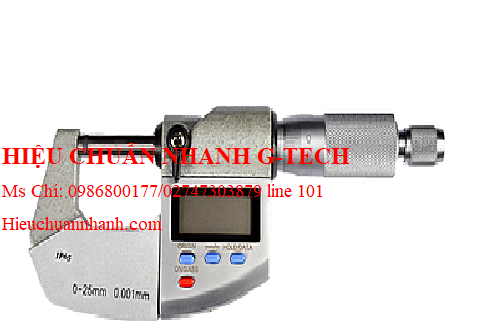 Hiệu chuẩn panme đo ngoài điện tử Hoyamo HWM-100 (75-100mm, 0.001mm).Hiệu chuẩn nhanh G-tech