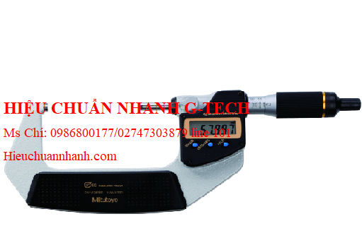 Hiệu chuẩn panme đo ngoài điện tử chống nước Mitutoyo 293-147 (50-75mm/0.001mm, 2mm/vòng xoay).Hiệu chuẩn nhanh G-tech
