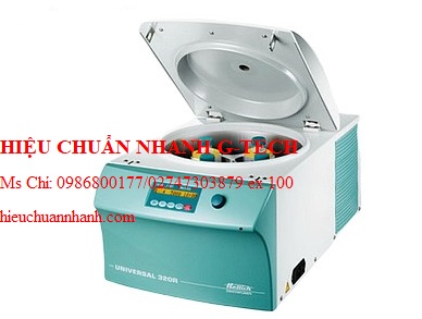 Hiệu chuẩn máy li tâm lạnh Hettich UNIVERSAL 320R (4x200 ml, 15000 vòng/phút). Hiệu chuẩn nhanh G-tech