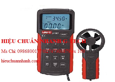 Hiệu chuẩn máy đo tốc độ gió, nhiệt độ UNI-T UT361 (2m/s~30m/s,0°C~40°C). Hiệu chuẩn nhanh G-tech
