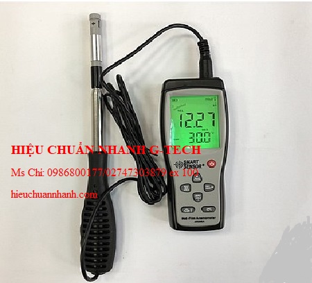 Hiệu chuẩn máy đo tốc độ, lưu lượng, nhiệt độ gió SMARTSENSOR AR866A. Hiệu chuẩn nhanh G-tech