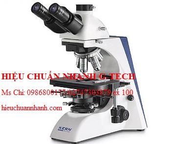 Hiệu chuẩn kính hiển vi tương phản pha KERN OBN 158 (Ba mắt, 4x/10x/20x/40x/100x). Hiệu chuẩn nhanh G-tech