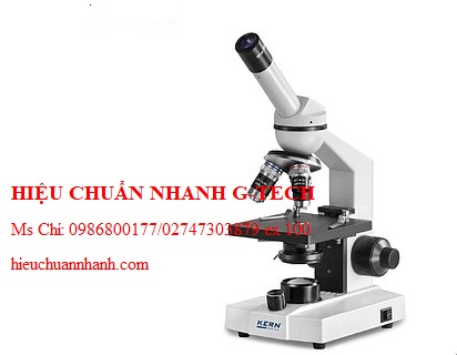  Hiệu chuẩn kính hiển vi ánh sáng truyền qua KERN OBS 112 (1 mắt, 4x/10x/40x). Hiệu chuẩn nhanh G-tech