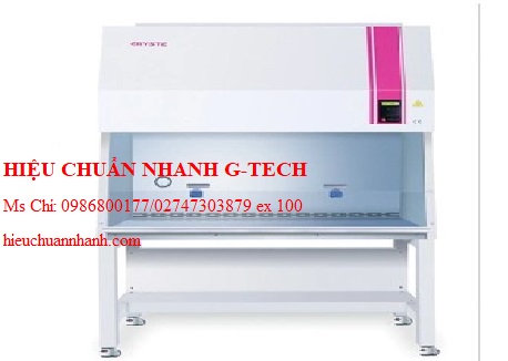 Hiệu chuẩn tủ an toàn sinh học CRYSTE PURICUBE NEO 1200 (UV lamp: 30W x 1EA FL Lamp: 36W x 2EA). Hiệu chuẩn nhanh G-tech