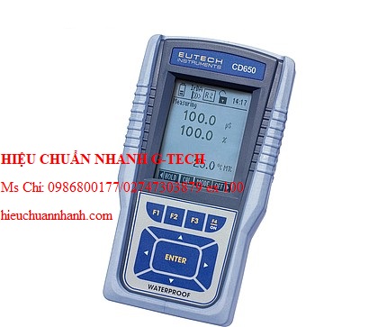 Hiệu chuẩn  máy đo đa chỉ tiêu cầm tay chống nước CyberScan Eutech ECCDWP65043K. Hiệu chuẩn nhanh G-tech