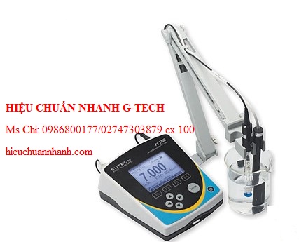 Hiệu chuẩn máy đo pH/ORP/ION/Độ dẫn điện/TDS/Độ mặn/Điện trở suất/Nhiệt độ để bàn Eutech ECPC27004SA. Hiệu chuẩn nhanh G-tech