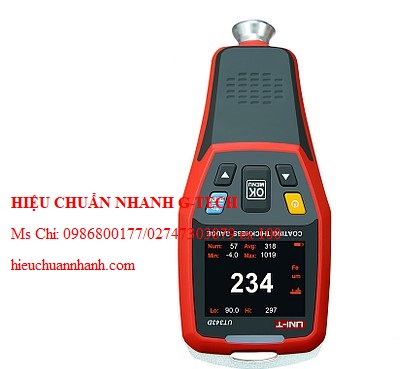 Hiệu chuẩn máy đo độ dày lớp phủ UNI-T UT343D (0~1250μm, ±(3%H+1)μm). Hiệu chuẩn nhanh G-tech