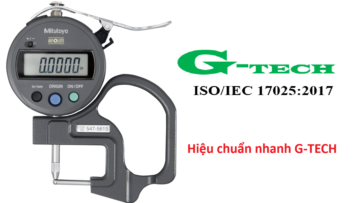 Hiệu chuẩn Đồng hồ đo độ dày/ Thickness gauge 547-561s 0-10mm. Dịch vụ hiệu chuẩn an toàn và uy tín tại Miền Nam.