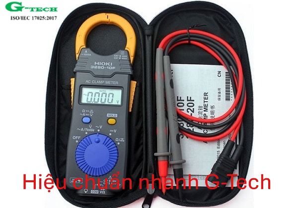 Hiệu chuẩn thiết bị Ampe kìm Hioki 3280 10F 1000A. Dịch vụ hiệu chuẩn nhanh G-tech 24/7
