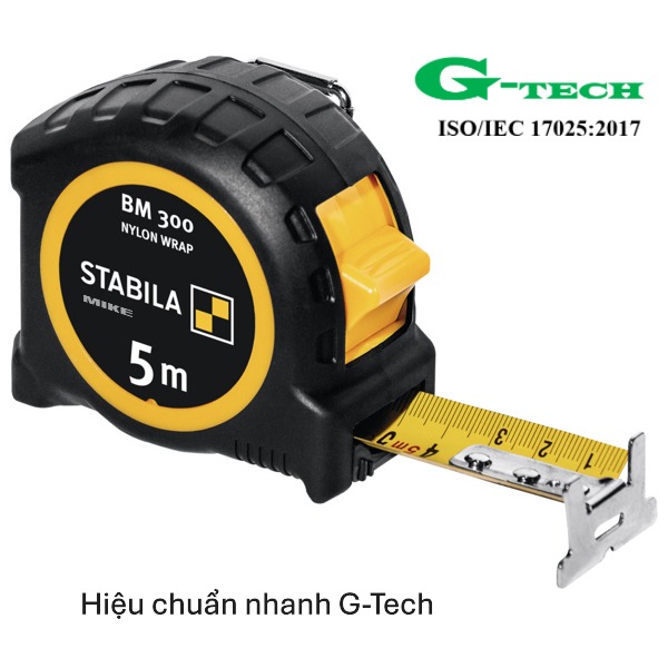 Hiệu Chuẩn Thước cuộn 5m STABILA 19577. Dịch vụ hiệu chuẩn nhanh G-tech 24/7