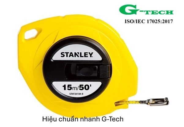 Hiệu Chuẩn Thước cuộn Thép Stanley STHT34104-8 15M. Dịch vụ hiệu chuẩn nhanh G-tech 24/7 tại Đà Nẵng 