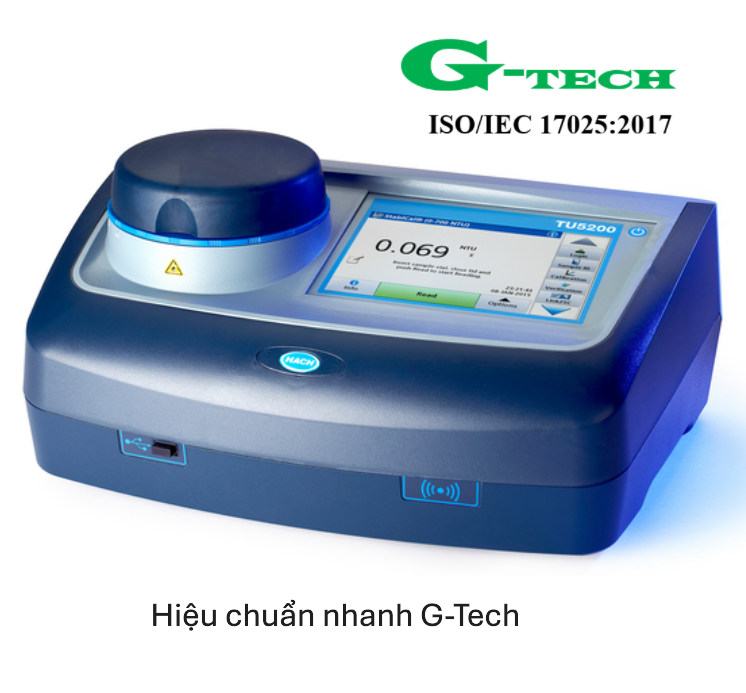 Hiệu chuẩn Máy đo độ đục để bàn TU5200. Dịch vụ hiệu chuẩn nhanh G-tech 24/7 và phục vụ tận nơi các khu công nghiệp miền Trung 