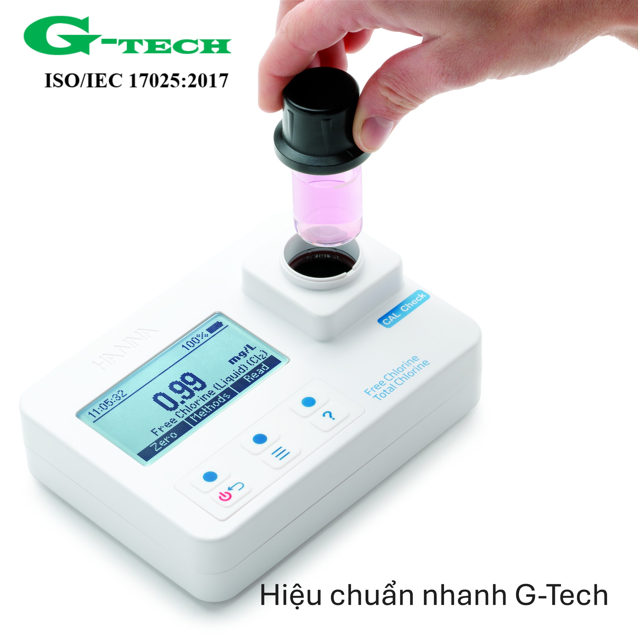 Hiệu chuẩn Hàm Lượng Clo Dư/ Chlorine Meter Calibration. Dịch vụ hiệu chuẩn nhanh G-tech 24/7 và phục vụ tận nơi tại các khu công nghiệp miền Trung 