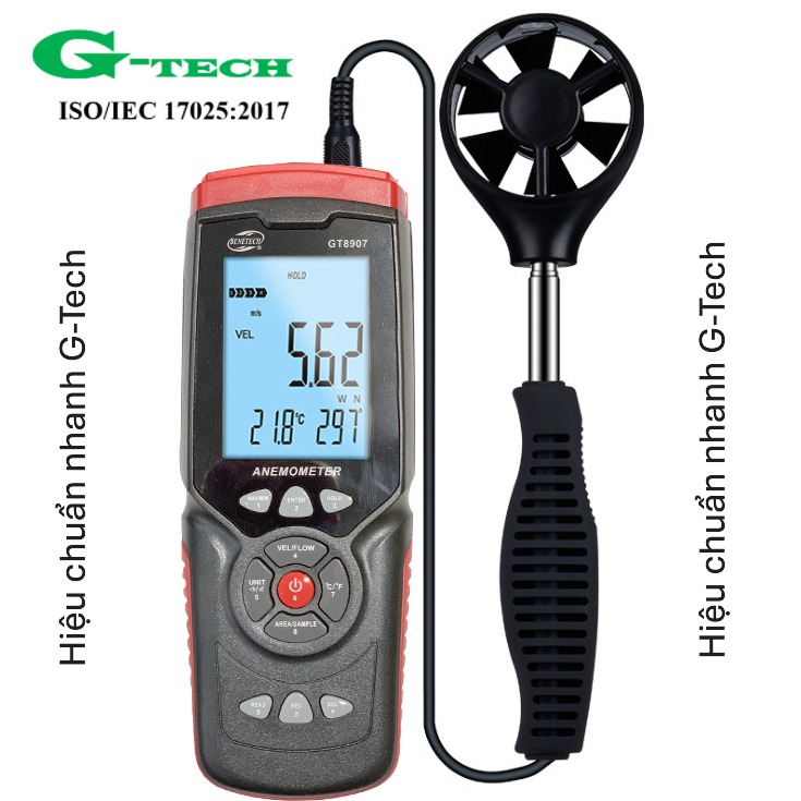 Hiệu chuẩn Máy đo tóc độ gió Benetech GT8907. Dịch vụ hiệu chuẩn nhanh G-tech 24/7 và phục vụ tận nơi tại các khu công nghiệp miền Trung 