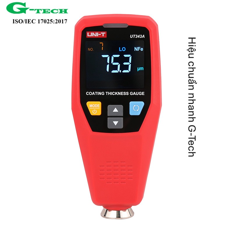 Hiệu chuẩn Máy đo độ dày lớp phủ UNI-T UT343A. Dịch vụ hiệu chuẩn nhanh G-tech 24/7 và phục vụ tận nơi tại các khu công nghiệp miền Trung 