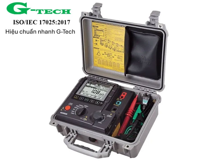 Hiệu chuẩn Đồng hồ đo điện trở cách điện Kyoritsu 3128 (12kV/35TΩ). Dịch vụ hiệu chuẩn nhanh G-Tech 24/7 tại Thanh Hóa